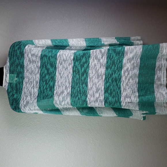 Tees2urdoors | Women's Stripe Open Front Open Weave Cardigan Sz 4X - Picture 5 of 8